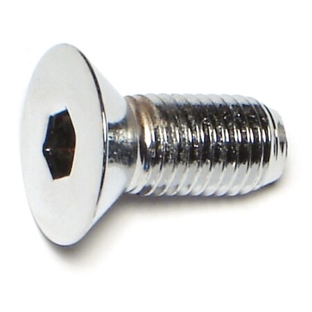 Midwest Fastener 5/16"-24 Socket Head Cap Screw, Flat Head, Chrome Plated Steel, 3/4 in Length, 10 PK 74191